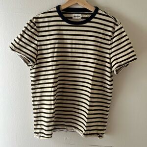 Taylor Stitch Striped Short Sleeve Crew Tee M